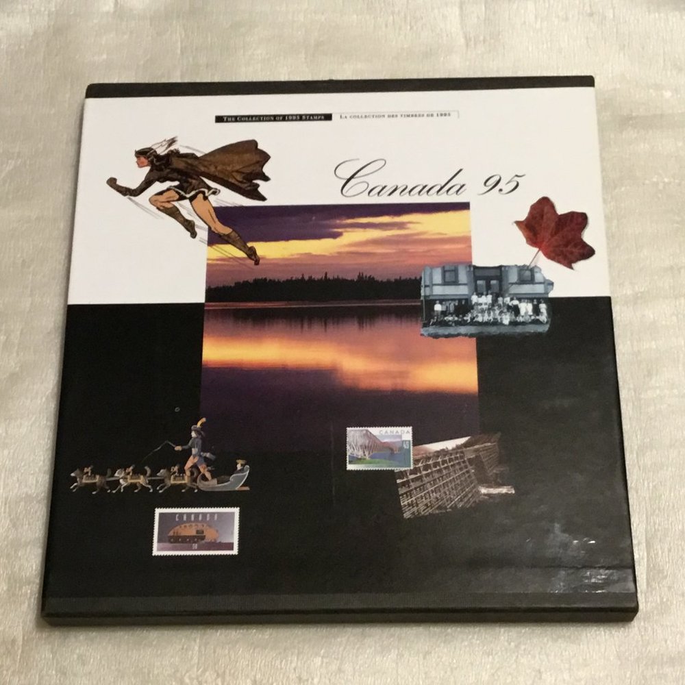 Canada 95 - The Collection of 1995 stamps hardback book w/ dust cover